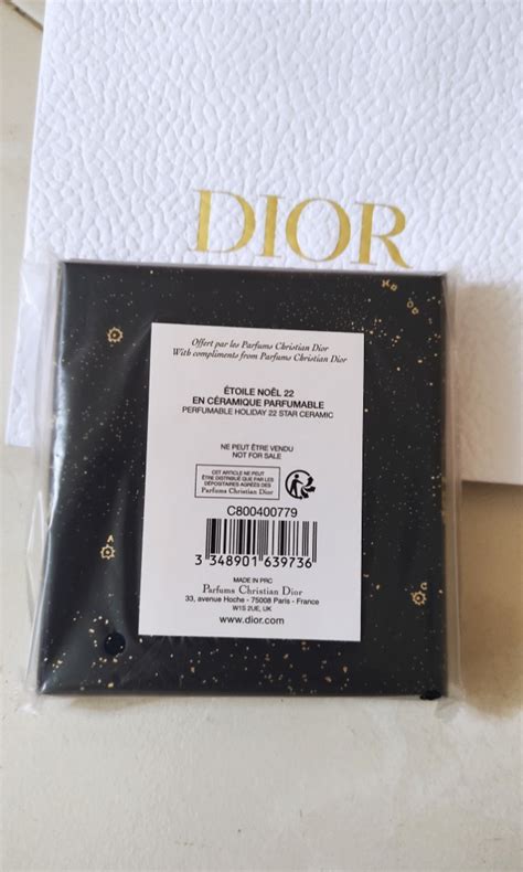 2022 Dior Perfumable Ceramic Star Chrismas Ornament